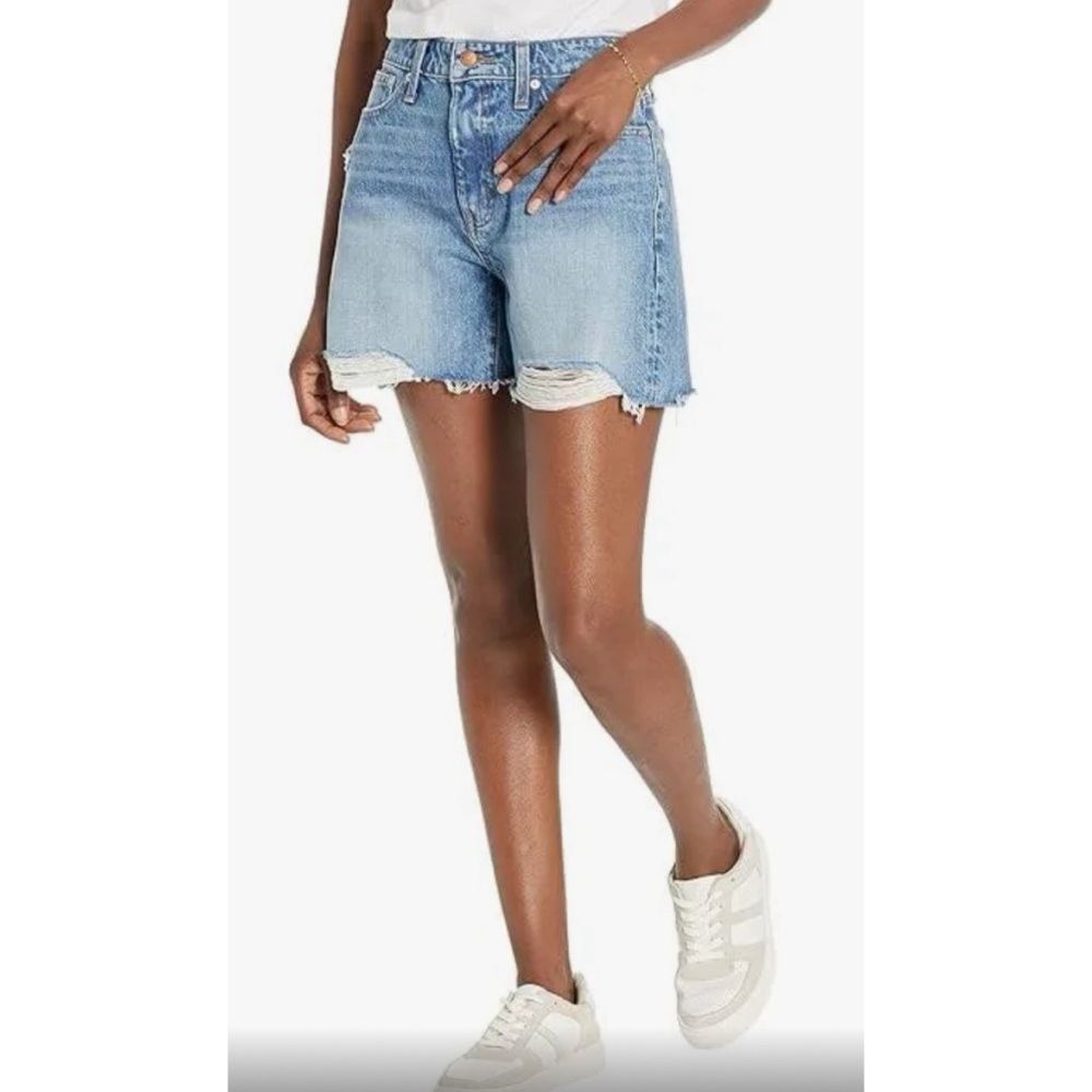 Madewell Curvy Relaxed MidLength Denim Shorts Size 30